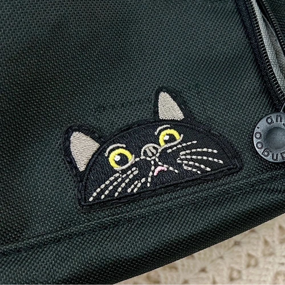 Bleep cat patch pencil case